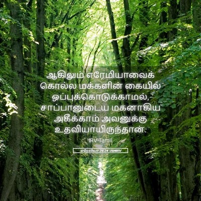 Picture 05 - எரேமியா 26:24 TAMIRV - ஆகிலும் - Bible Verse Picture