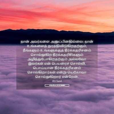 Picture 05 - எரேமியா 27:15 TAMIRV - நான் அவர்களை - Bible Verse Picture