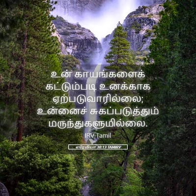 Picture 05 - எரேமியா 30:13 TAMIRV - உன் காயங்களைக் - Bible Verse Picture