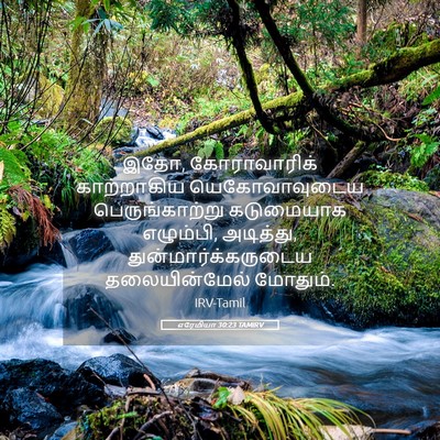 Picture 05 - எரேமியா 30:23 TAMIRV - இதோ, கோராவாரிக் - Bible Verse Picture
