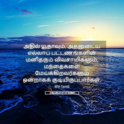 Picture 05 - எரேமியா 31:24 TAMIRV - அதில் யூதாவும், - Bible Verse Picture