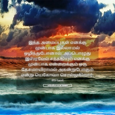 Picture 05 - எரேமியா 31:36 TAMIRV - இந்த அமைப்புகள் - Bible Verse Picture