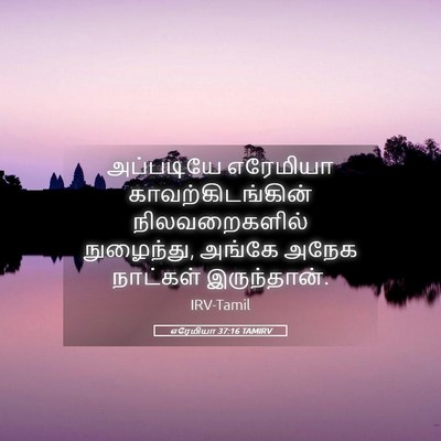Picture 05 - எரேமியா 37:16 TAMIRV - அப்படியே எரேமியா - Bible Verse Picture