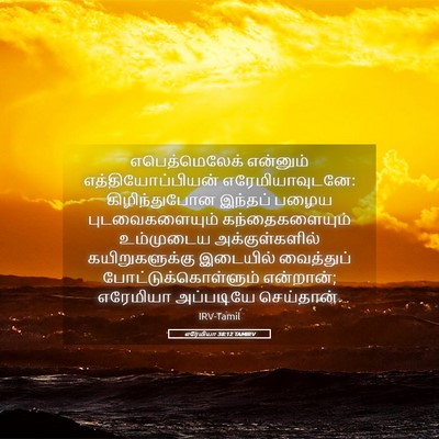 Picture 05 - எரேமியா 38:12 TAMIRV - எபெத்மெலேக் - Bible Verse Picture