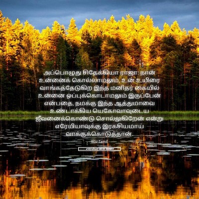 Picture 05 - எரேமியா 38:16 TAMIRV - அப்பொழுது - Bible Verse Picture