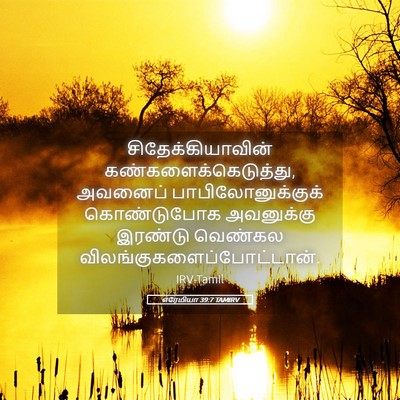 Picture 05 - எரேமியா 39:7 TAMIRV - சிதேக்கியாவின் - Bible Verse Picture