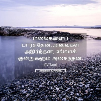 Picture 05 - எரேமியா 4:24 TAMIRV - மலைகளைப் - Bible Verse Picture