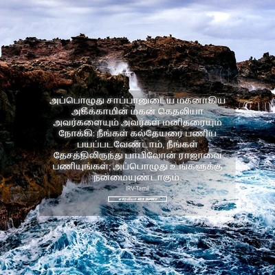 Picture 05 - எரேமியா 40:9 TAMIRV - அப்பொழுது - Bible Verse Picture
