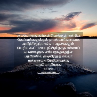Picture 05 - எரேமியா 44:15 TAMIRV - அப்பொழுது தங்கள் - Bible Verse Picture