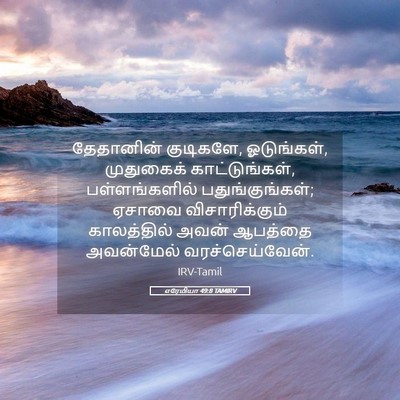 Picture 05 - எரேமியா 49:8 TAMIRV - தேதானின் குடிகளே, - Bible Verse Picture