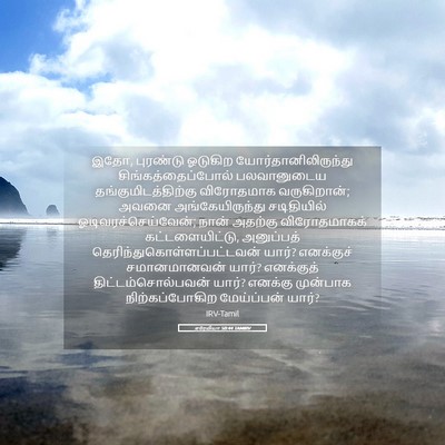 Picture 05 - எரேமியா 50:44 TAMIRV - இதோ, புரண்டு - Bible Verse Picture