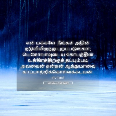 Picture 05 - எரேமியா 51:45 TAMIRV - என் மக்களே, - Bible Verse Picture