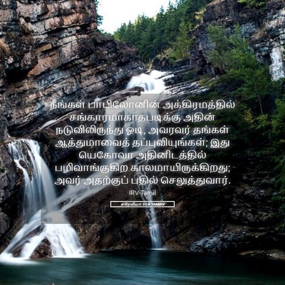 Picture 05 - எரேமியா 51:6 TAMIRV - நீங்கள் - Bible Verse Picture