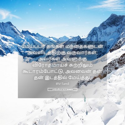 Picture 05 - எரேமியா 6:3 TAMIRV - மேய்ப்பர் தங்கள் - Bible Verse Picture