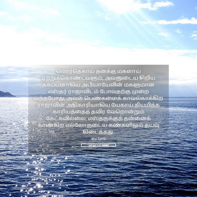 Picture 05 - எஸ்தர் 2:15 TAMIRV - மொர்தெகாய் தனக்கு - Bible Verse Picture