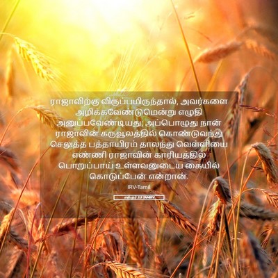Picture 05 - எஸ்தர் 3:9 TAMIRV - ராஜாவிற்கு - Bible Verse Picture