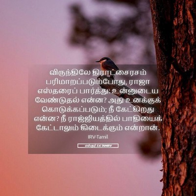 Picture 05 - எஸ்தர் 5:6 TAMIRV - விருந்திலே - Bible Verse Picture