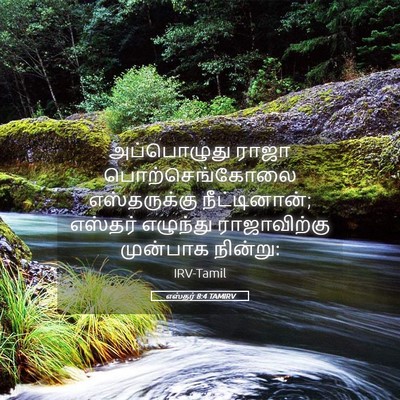 Picture 05 - எஸ்தர் 8:4 TAMIRV - அப்பொழுது ராஜா - Bible Verse Picture
