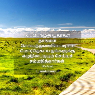 Picture 05 - எஸ்தர் 9:23 TAMIRV - அப்பொழுது - Bible Verse Picture