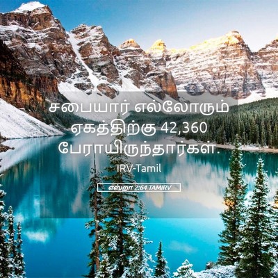 Picture 05 - எஸ்றா 2:64 TAMIRV - சபையார் எல்லோரும் - Bible Verse Picture