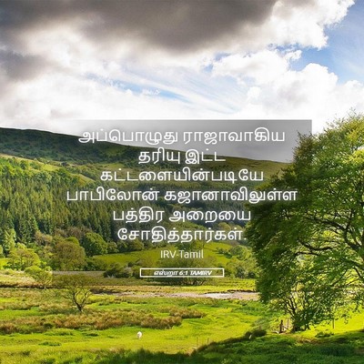 Picture 05 - எஸ்றா 6:1 TAMIRV - அப்பொழுது - Bible Verse Picture
