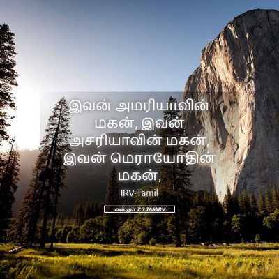 Picture 05 - எஸ்றா 7:3 TAMIRV - இவன் அமரியாவின் - Bible Verse Picture