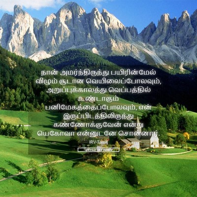 Picture 05 - ஏசாயா 18:4 TAMIRV - நான் - Bible Verse Picture