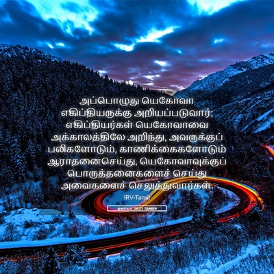 Picture 05 - ஏசாயா 19:21 TAMIRV - அப்பொழுது யெகோவா - Bible Verse Picture