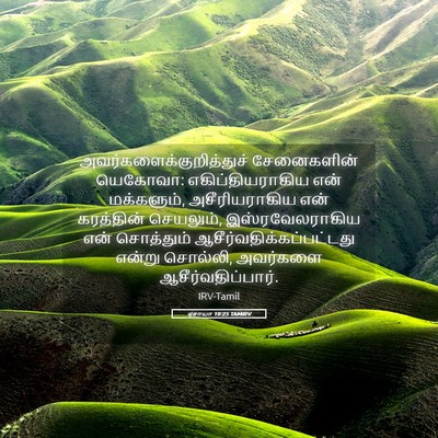 Picture 05 - ஏசாயா 19:25 TAMIRV -  - Bible Verse Picture