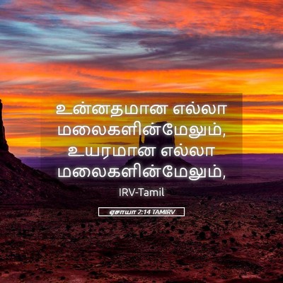 Picture 05 - ஏசாயா 2:14 TAMIRV - உன்னதமான எல்லா - Bible Verse Picture