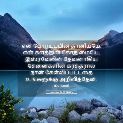 Picture 05 - ஏசாயா 21:10 TAMIRV - என் போரடிப்பின் - Bible Verse Picture