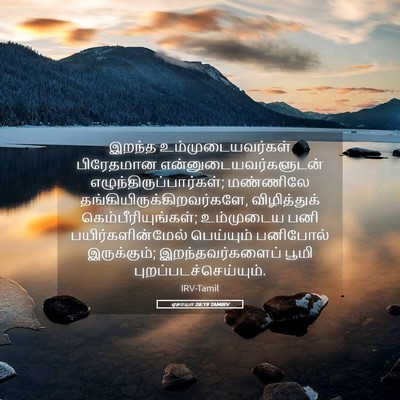 Picture 05 - ஏசாயா 26:19 TAMIRV - இறந்த - Bible Verse Picture