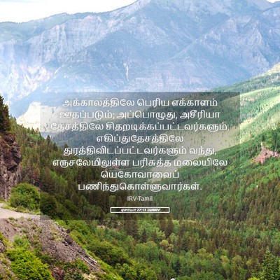 Picture 05 - ஏசாயா 27:13 TAMIRV - அக்காலத்திலே - Bible Verse Picture