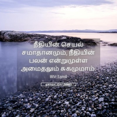 Picture 05 - ஏசாயா 32:17 TAMIRV - நீதியின் செயல் - Bible Verse Picture