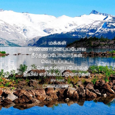 Picture 05 - ஏசாயா 33:12 TAMIRV - மக்கள் - Bible Verse Picture