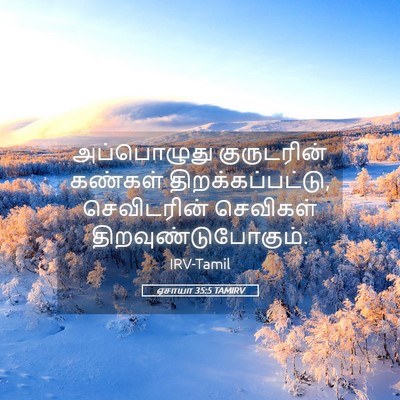 Picture 05 - ஏசாயா 35:5 TAMIRV - அப்பொழுது - Bible Verse Picture