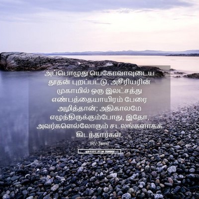 Picture 05 - ஏசாயா 37:36 TAMIRV - அப்பொழுது - Bible Verse Picture