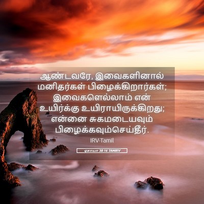 Picture 05 - ஏசாயா 38:16 TAMIRV - ஆண்டவரே, - Bible Verse Picture