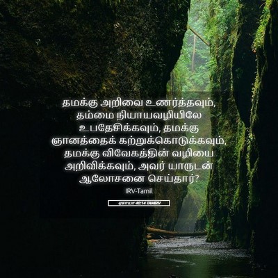 Picture 05 - ஏசாயா 40:14 TAMIRV - தமக்கு அறிவை - Bible Verse Picture