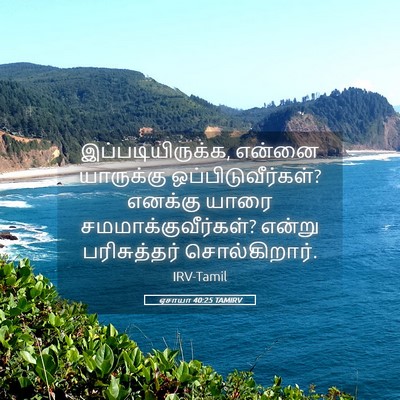 Picture 05 - ஏசாயா 40:25 TAMIRV - இப்படியிருக்க, - Bible Verse Picture