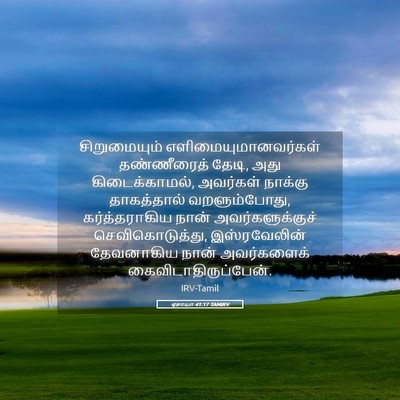 Picture 05 - ஏசாயா 41:17 TAMIRV - சிறுமையும் - Bible Verse Picture