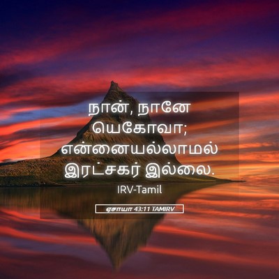 Picture 05 - ஏசாயா 43:11 TAMIRV - நான், நானே யெகோவா; - Bible Verse Picture