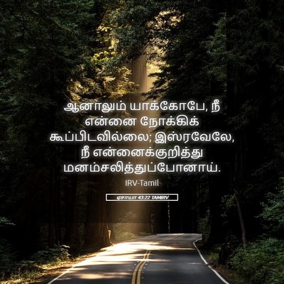 Picture 05 - ஏசாயா 43:22 TAMIRV - ஆனாலும் யாக்கோபே, - Bible Verse Picture