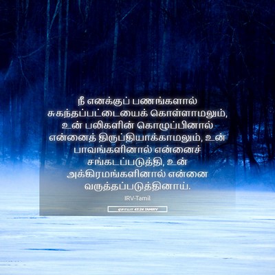 Picture 05 - ஏசாயா 43:24 TAMIRV - நீ எனக்குப் - Bible Verse Picture