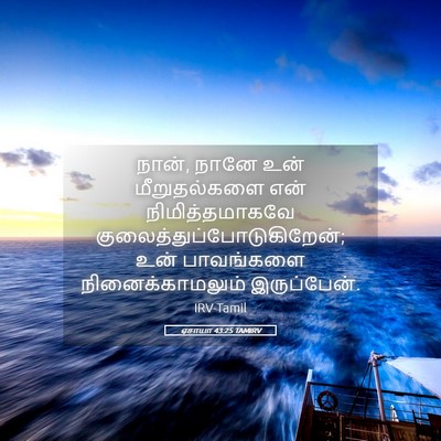 Picture 05 - ஏசாயா 43:25 TAMIRV - நான், நானே உன் - Bible Verse Picture