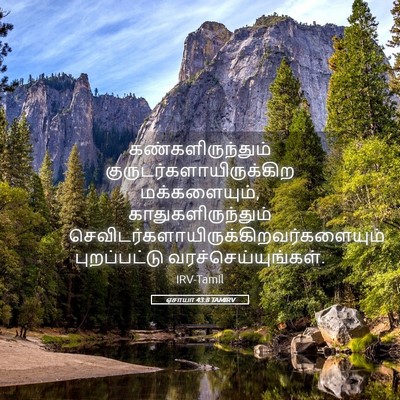 Picture 05 - ஏசாயா 43:8 TAMIRV - கண்களிருந்தும் - Bible Verse Picture