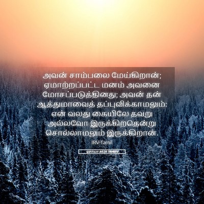 Picture 05 - ஏசாயா 44:20 TAMIRV - அவன் சாம்பலை - Bible Verse Picture