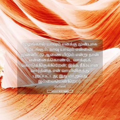 Picture 05 - ஏசாயா 45:23 TAMIRV - முழங்கால் யாவும் - Bible Verse Picture