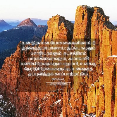 Picture 05 - ஏசாயா 47:13 TAMIRV - உன் திரளான - Bible Verse Picture