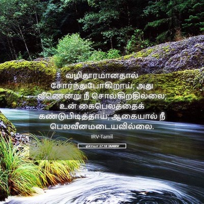 Picture 05 - ஏசாயா 57:10 TAMIRV - வழிதூரமானதால் - Bible Verse Picture